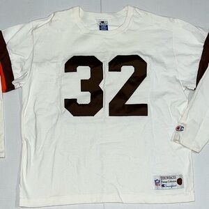 Vintage Champion Throwbacks Football Jersey Xl Cleveland Browns #32 Jim Brown